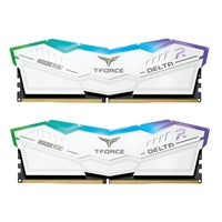 Team T-Force Delta RGB FF3D532G6400HC40BDC01 32GB 6400MHz DDR5 System Memory, 2 x 16GB, White, CL40-40-40-84 1.35V Team T-Force Delta RGB FF3D532G6400HC40BDC01 32GB 6400MHz DDR5 System Memory, 2 x 16GB, White, CL40-40-40-84 1.35V